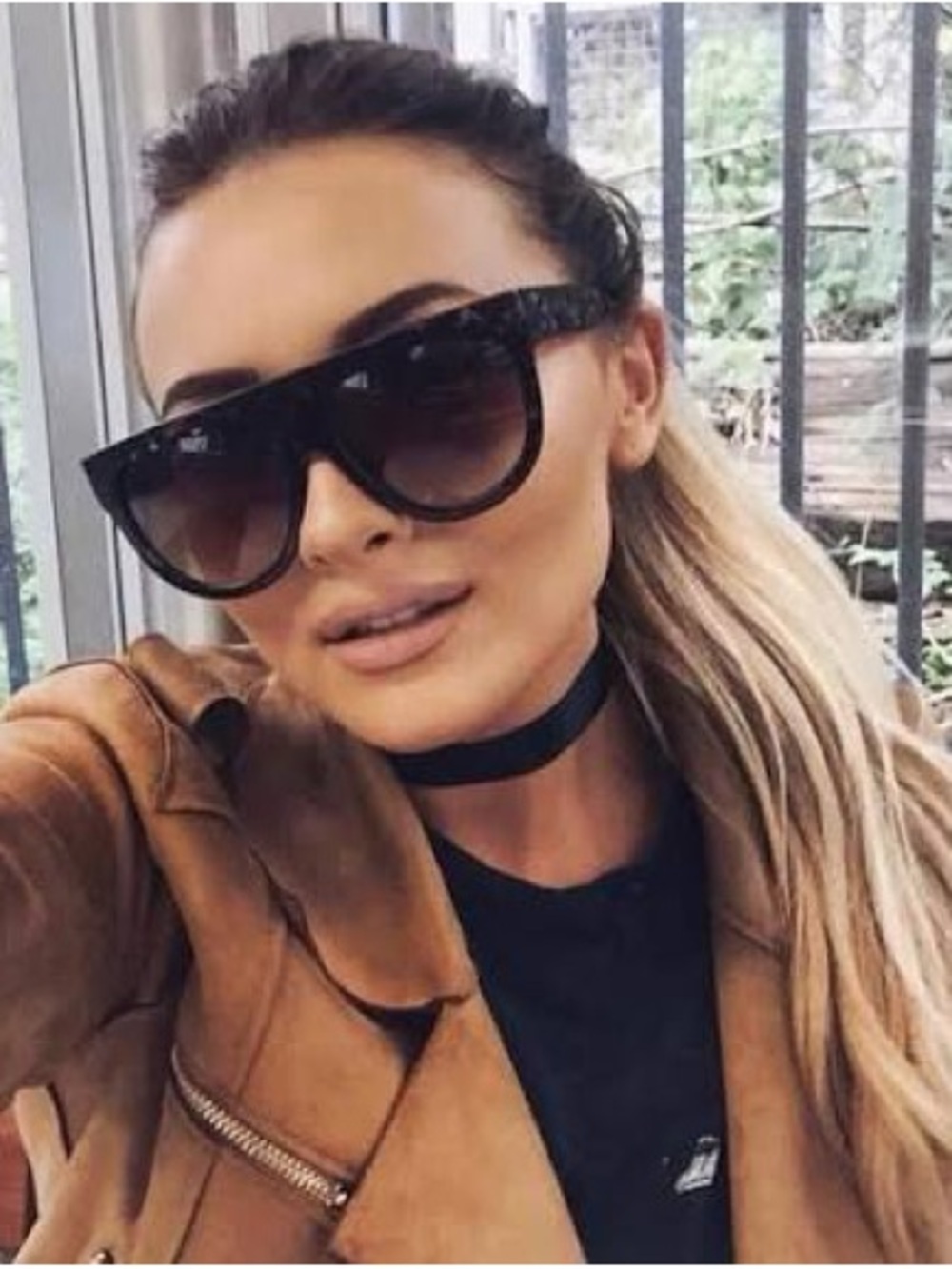 Flat Top Oversized Sunglasses